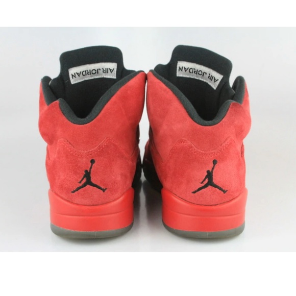 2017 JORDAN RETRO 5 RED SUEDE 8.5 (USED) - Picture 4 of 6